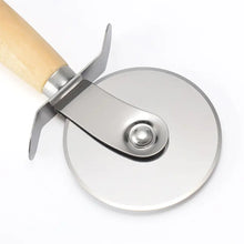 Load image into Gallery viewer, Stainless Steel Pizza Cutter with Wooden Handle ITDinos®