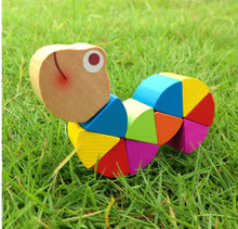 Load image into Gallery viewer, Colorful Wooden Caterpillar Toy MG117 for Kids ITDinos®