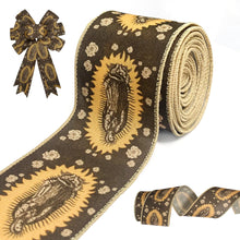 Load image into Gallery viewer, HIENAJ 2.5 Inches 10Yards Mexican Cinco de Mayo Fiesta Ribbons Mexican Fabric Ribbons Serape Virgin Mary Ribbon for Mexican Fiesta Gift Wrapping Outdoor Hanging Party Decoration Supplies ITDinos®