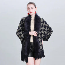 Load image into Gallery viewer, Scarf Shawl with Fringe and Sleeves