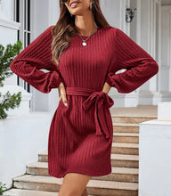 Load image into Gallery viewer, 2023 Autumn Winter Women’s Long Sleeve Knit Dress ITDinos®
