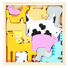 Load image into Gallery viewer, 3D Cartoon Animal Wooden Puzzle for Early Learning ITDinos®