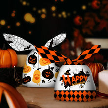 Load image into Gallery viewer, 50pcs Halloween Rabbit Ears Pumpkin Snack Bags ITDinos®