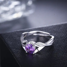 Load image into Gallery viewer, White Gold-Plated Vintage Ring with Zircon Stones ITDinos®