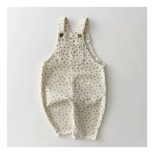 Load image into Gallery viewer, Floral Denim Suspender Pants for Infants and Toddlers ITDinos®