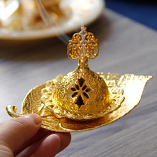 Load image into Gallery viewer, Leaf Incense Rack - Metal and Ceramic Burner Holder ITDinos®