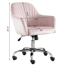 Load image into Gallery viewer, Accent Chair Modern Home Office Leisure Chair With Adjustable Velvet Height And Adjustable Casters