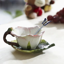 Load image into Gallery viewer, Creative Rose Ceramic Tea Cup Set ITDinos®