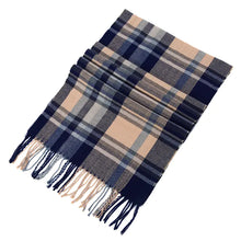 Load image into Gallery viewer, Cashmere Scarf for Men and Women, Plaid Design