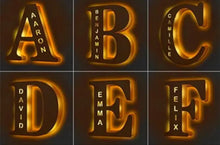 Load image into Gallery viewer, LED Wooden Decorative Letter Night Light Fixture