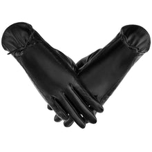 Load image into Gallery viewer, Leather Gloves for Women - Womens Black Leather Winter Gloves Touchscreen Texting Driving Gloves Women Warm Fleece Lined Winter Gloves for Women Thermal Womens Gloves for Cold Weather ITDinos®