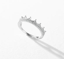 Load image into Gallery viewer, S925 Sterling Silver Adjustable Crown Diamond Ring ITDinos®