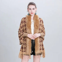 Load image into Gallery viewer, Scarf Shawl with Fringe and Sleeves