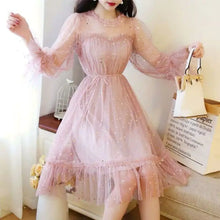 Load image into Gallery viewer, Enchanted Net Yarn Fairy Dress