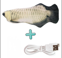 Load image into Gallery viewer, New 30CM Electronic Pet Cat Toy Electric USB Charging Simulation Bouncing Fish Toys For Dog Cat Chewing Playing Biting Supplies Itdinos