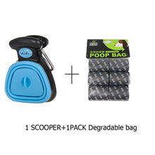 Load image into Gallery viewer, Dog Pet Travel Foldable Pooper Scooper With 1 Roll Decomposable bags Poop Scoop Clean Pick Up Excreta Cleaner Epacket Shipping Itdinos