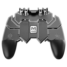 Lade das Bild in den Galerie-Viewer, K21 PUBG Mobile Gamepad L1R1 Spiel Controller Vier Finger Ergonomischer Griff Metall Trigger Joystick für iOS Android Telefon