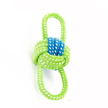Load image into Gallery viewer, 1PC Pet Supply Dog Toys Dogs Chew Teeth Clean Outdoor Training Fun Playing Green Rope Ball Toy For Large Small Dog Cat Itdinos