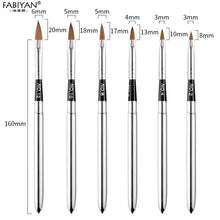 Load image into Gallery viewer, 5Pcs/set 11/13/15/17/19mm Nail Art Crystal Brush UV Gel Builder Painting Dotting Pen Carving Tips Manicure Salon Tools Itdinos
