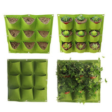 Lade das Bild in den Galerie-Viewer, Wall Hanging Planting Bags 4/9/18/49/72 Pockets Green Grow Bag Planter Vertical Garden Vegetable Living Garden Bag Home Supplies Itdinos