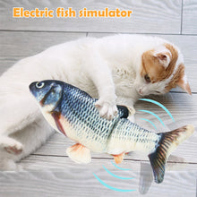 Load image into Gallery viewer, New 30CM Electronic Pet Cat Toy Electric USB Charging Simulation Bouncing Fish Toys For Dog Cat Chewing Playing Biting Supplies Itdinos