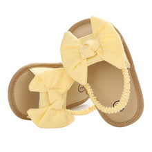 Load image into Gallery viewer, 2020 Baby Girls Bow Knot Sandals Cute Summer Soft Sole Flat Princess Shoes Infant Non-Slip First Walkers Itdinos