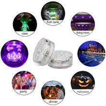 Load image into Gallery viewer, 10 Led Remote Controlled RGB Submersible Light Battery Operated Underwater Night Lamp Outdoor Vase Bowl Garden Party Decoration Itdinos