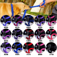 Load image into Gallery viewer, Double Strand Rope Large Dog Leashes Metal P Chain Buckle National Color Pet Traction Rope Collar Set For Big Dogs 1.2m Length Itdinos