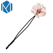Load image into Gallery viewer, M MISM Women Flower Donut Bun Maker Big Pearls Ribbon DIY Hair Style Making Tools Korean Fashion Style Hair Curler Accessories Itdinos
