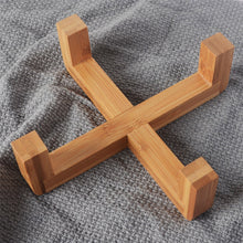 Load image into Gallery viewer, Ceramic Raised Cat Bowl With Wood Stand Itdinos