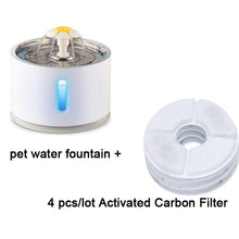Load image into Gallery viewer, 2.4L Automatic Cat Water Fountain Water level Window LED Electric Mute Water Feeder Dog Pet Drinker Bowl Pet Drinking Dispenser Itdinos