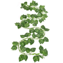 Lade das Bild in den Galerie-Viewer, Artificial Garland Money Plant Leaf Creeper For Home Decoration, Wall Hanging, Special Occasion Decoration, Party Decoration, Office Decoration (Pack of 8 String) (6 Feet Each). Itdinos