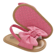 Load image into Gallery viewer, 2020 Baby Girls Bow Knot Sandals Cute Summer Soft Sole Flat Princess Shoes Infant Non-Slip First Walkers Itdinos