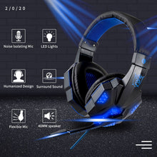 Lade das Bild in den Galerie-Viewer, Led Light Wired Gamer Headset Itdinos
