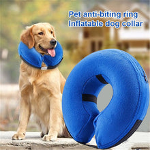 Load image into Gallery viewer, Pet Dog Collar Inflatable Anti-Bite Recovery Neck Protector Surgery Cone Itdinos