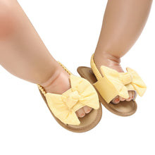 Load image into Gallery viewer, 2020 Baby Girls Bow Knot Sandals Cute Summer Soft Sole Flat Princess Shoes Infant Non-Slip First Walkers Itdinos