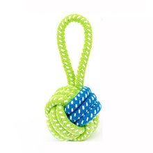 Load image into Gallery viewer, 1PC Pet Supply Dog Toys Dogs Chew Teeth Clean Outdoor Training Fun Playing Green Rope Ball Toy For Large Small Dog Cat Itdinos