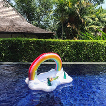 Lade das Bild in den Galerie-Viewer, Summer Party Bucket Rainbow Cloud Cup Holder Inflatable Pool Float Beer Drinking Cooler Table Bar Tray Beach Swimming Ring Itdinos