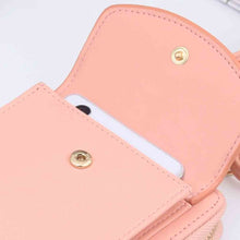 Load image into Gallery viewer, 2020 Women Wallet Solid Color Leather Shoulder Straps Shoulder Bag Mobile Phone Big Card Holders Wallet Handbag Pockets girls