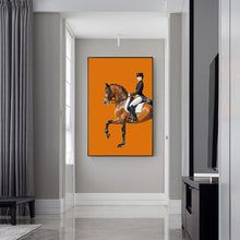 Load image into Gallery viewer, Abstract Horse Painting Knight Canvas Art Itdinos