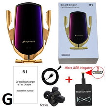 Lade das Bild in den Galerie-Viewer, 360 Rotation QI Silikon Pad Drahtlose Schnelle Auto Ladegerät Drahtlose Auto Telefon Halter