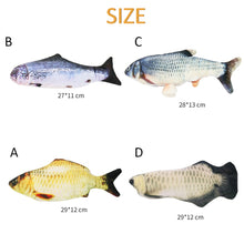 Load image into Gallery viewer, New 30CM Electronic Pet Cat Toy Electric USB Charging Simulation Bouncing Fish Toys For Dog Cat Chewing Playing Biting Supplies Itdinos