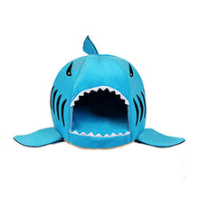 Load image into Gallery viewer, Soft Pet Cushion Dog House Shark Itdinos