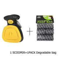 Load image into Gallery viewer, Dog Pet Travel Foldable Pooper Scooper With 1 Roll Decomposable bags Poop Scoop Clean Pick Up Excreta Cleaner Epacket Shipping Itdinos
