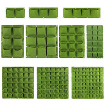 Lade das Bild in den Galerie-Viewer, Wall Hanging Planting Bags 4/9/18/49/72 Pockets Green Grow Bag Planter Vertical Garden Vegetable Living Garden Bag Home Supplies Itdinos