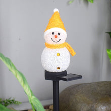 Lade das Bild in den Galerie-Viewer, Solar Christmas Lights Snowman LED Lamp Solar Lighting for Garden Christmas Decor Itdinos