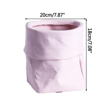 Lade das Bild in den Galerie-Viewer, Home Garden Nordic Ins Ceramic Kraft Paper Bag Flower Pot Green Plant Potted Creative Home Green Succulent Cactus Flower Pot Itdinos