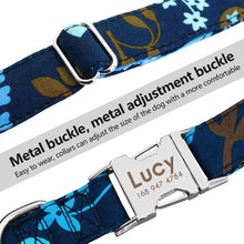 Load image into Gallery viewer, Dog Collar Custom Nylon Puppy Cat Dog Tag Collar Leash Pet Nameplate ID Collars Adjustable For Medium Large Dogs Itdinos