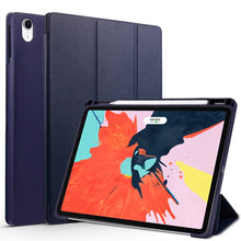 Lade das Bild in den Galerie-Viewer, Dreifach faltbares Standetui mit Stifthalter-Abdeckung für iPad Pro11 Tablet-Hülle