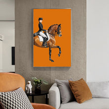 Load image into Gallery viewer, Abstract Horse Painting Knight Canvas Art Itdinos